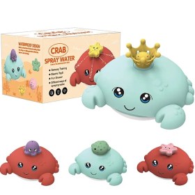 تصویر اسباب بازی حمام خرچنگ آبپاش آبی چند سری 