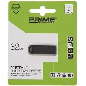 تصویر فلش مموری سی و دو گیگ 32 گیگابایت پرایم prime metal usb2.0 