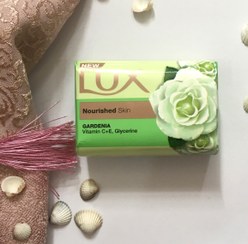 تصویر صابون لوکس بار برای پوست Lux ux Bar Soap for nourished skin, Gardenia, with Vitamin C, E, and Glycerine, 170g