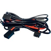 تصویر کابل سیم کشی هدلایت لنزو/ دسته سیم و رله هدلایت وات بالا/ کابل رله تقویتی - 9006-9005 