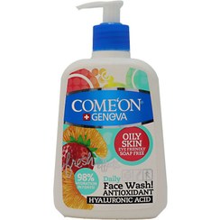 تصویر ژل شستشو صورت کامان مخصوص پوست های چرب Comeon Face Wash For Oily Skin 500ml