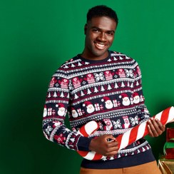 تصویر پلیور مردانه کریسمسی لیورجی 