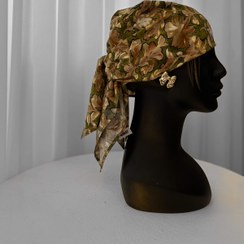 تصویر مینی اسکارف گرین فلورال 