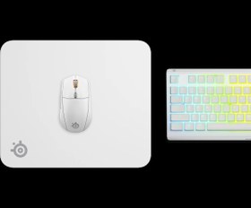تصویر موس پد SteelSeries QcK - Medium سفید 