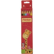 تصویر مداد رنگی 6 رنگ پنتر Panter PCP 101-6 Panter PCP 101-6 Color Pencil