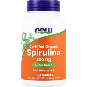 تصویر پودر اسپیرولینا ارگانیک ناو ۲۰۰ عددی ۵۰۰ میلی گرم 