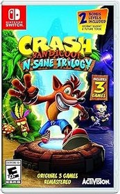 تصویر Activision Crash Bandicoot N. Sane Trilogy Nintendo Switch Standard Edition One Size Multi 29 ژوئن 2018 Activision Crash Bandicoot N. Sane Trilogy Nintendo Switch Standard Edition One Size Multi 29 June 2018