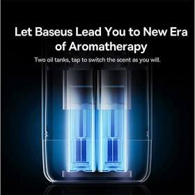 تصویر خوشبو کننده هوا دو پورت بیسوس baseus wisdom car smart dual-port atomized aromatherapy diffuser CNZX050001 