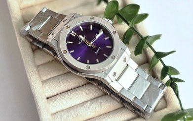 تصویر ساعت مردانه هابلوت - سورمه ای 