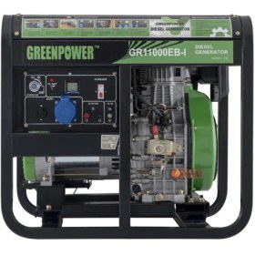 تصویر موتور برق دیزلی 8 کیلو وات گرین پاور مدل GR11000EB-I GREENPOWER GR11000EB-I Industrial Engine 8 KW