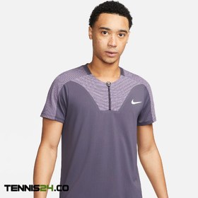 تصویر پلوشرت تنیس مردانه نایک NikeCourt Dri-FIT ADV Slam- خاکستری 