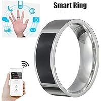 تصویر حلقه هوشمند NFC ، حلقه هوشمند انگشتی هوشمند ضد آب Vanvler ، چند منظوره هوشمند (13 ، سیاه) 