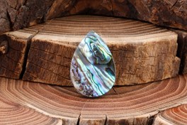 تصویر نگین اشکی صدف آبالون 