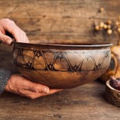 تصویر کاسه چوبی کد 0412 