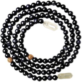 تصویر بند عینک با گوی طلا(رزگلد) و سنگ دلربا 