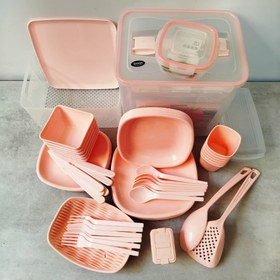 تصویر سرویس مسافرتی 6نفره 60پارچه لیمون کد10635 