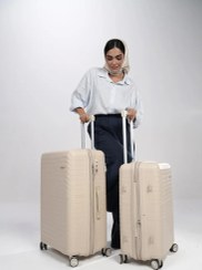 تصویر چمدان سایز بزرگ مدل Rose Merry RL-314-Large_Creamy 