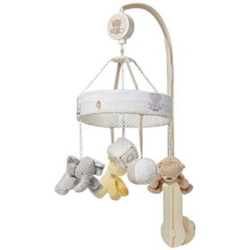 تصویر آویز تخت پولیشی عروسكی فیل خرس زرافه Baby4Life ا Baby bed hanger code:206716 Baby bed hanger code:206716
