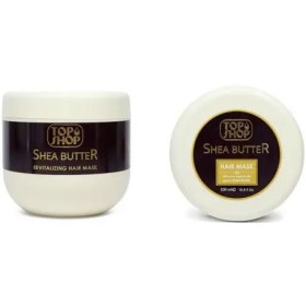 تصویر ماسک موی با آبکشی حاوی شی باتر حجم 500 میل تاپ شاپ TOP SHOP 500 ml hair mask with shea butter