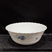 تصویر کاسه سالاد آرکوپال پارس اپال مدل رمانتیک 120 گل آبی 