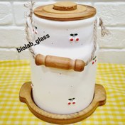 تصویر ظرف سرامیکی روغن جامد یک لیتری البالویی 