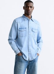 تصویر پیراهن جین مردانه زارا DENIM SHIRT 