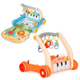 تصویر تشک بازی و واکر کودک هانگر Huanger کد 638/637 - 