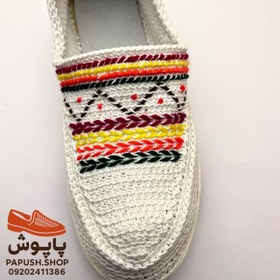 تصویر گیوه زنانه رنگین کمان 