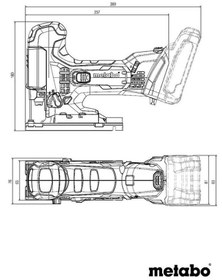 تصویر اره چرخشی با سرعت متغیر 18 ولت 18 LTX 100 Bare متابو Metabo - 18V Variable Speed Jig Saw w/Barrel Grip Bare (601002890 18 LTX 100 Bare), Woodworking
