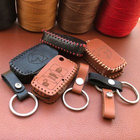 تصویر جاسوئیچی چرمی سمند 