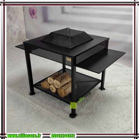 تصویر آتشدان دوطرفه 