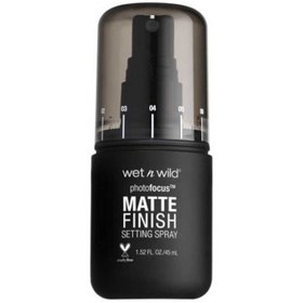 تصویر اسپری فیکساتور مات کننده آرایش Photo Focus حجم 45میل وت اند وایلد Wet N Wild Photo Focus Matte Finish Setting Spray 45ml