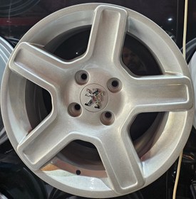 تصویر رینگ فابریک سایز ۱۵ نقره‌ای چلنجر ا Original wheel size 15" silver Original wheel size 15" silver