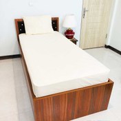 تصویر روتختی کشدار تک نفره سفید 