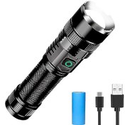 Flashlights LED High Lumens Rechargeable, Goreit 200000 Lumens XHP70.2  Super Bright Flashlight, Flash Light Battery Powered, Powerful Handheld