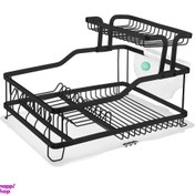 تصویر آبچکان آلومینیومی یک و نیم طبقه رنگ مشکی 