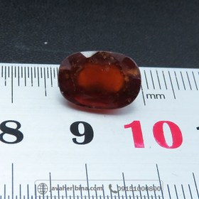 تصویر نگین انگشتر یاقوت گارنت خوشرنگ و شفاف _کد:۳۴۵۲۷ 