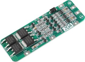 تصویر ماژول محافظ شارژ و دشارژ باتری لیتیومی ۳ سل ۲۰ آمپر 
