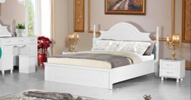 تصویر تخت خواب عروس سفید مارال 
