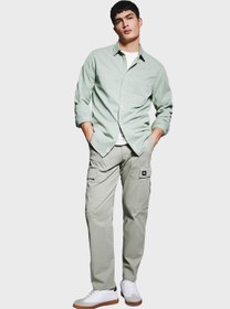 تصویر شلوار کتان مردانه مدل کارگو برند Defacto Man Cargo Fit Trousers