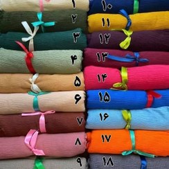 تصویر شال نخی پفکی چهار فصل(همه رنگهای رنگبندی موجوده) 