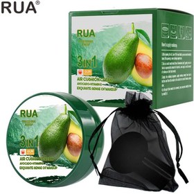 تصویر کوشن صورت روآ مدل آووکادو وزن 15 گرم RUA AIR CUSHION CREAM بژ طبیعی کرم پودر بژ طبیعی