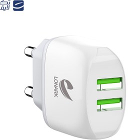 تصویر شارژ دیواری لونارک مدل LW55A توان 12 وات همراه با کابل میکرو یو اس بی Lonark LW55A 12W Wall Charger with micro-usb Cable