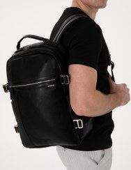 تصویر کیف رودوشی Pierre Cardin اورجینال مردانه برند پیرکاردین 1163097 Men's Black Backpack 50308034-VR046 