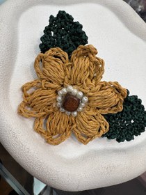 تصویر گیره گل رافیا فانتزی 