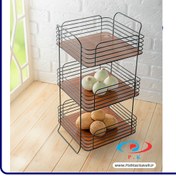 تصویر جا سیب زمینی و پیاز 3 طبقه کاوه مدل ارغوان 