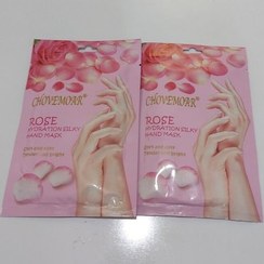 تصویر ماسک دست مرطوب کننده و روشن کننده گل رز CHOVEMOAR 