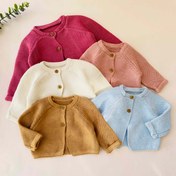 تصویر ژاکت بافت - ۶-۹ ماه / قهوه ای 