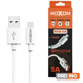 تصویر کابل شارژ USB به میکرو Moxom مدل 5A 