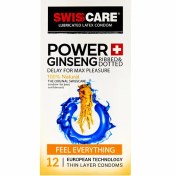 تصویر کاندوم خاردار ریز سوئیس کر پاور جیسینگ power ginseng بسته 12 عددی 